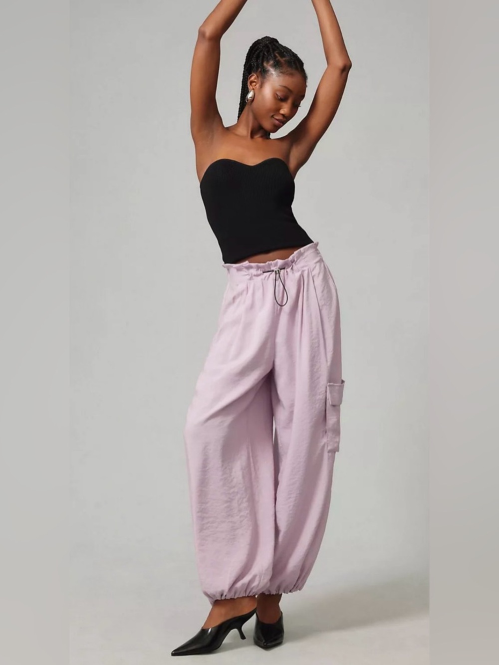 Anthropologie Bungee Parachute Pants - Lavender